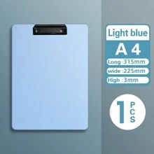 1 件 A4 文件夹垫塑料泡沫板，用于书写，带硬板，现代时尚 A5 剪贴板，返校，返校，学校用品