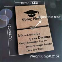 16 Pieces Compass Bracelet Class Of Seniors College Graduation Gifts For Guys, Friends