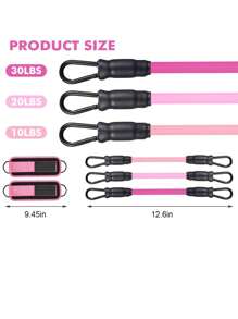 1pc Ankle Resistance Band, Leg/Ankle Resistance Training Band Fitness Equipment For Hip Workout, Glute Exercise Strap (With Kickback) For Men And Women (Resistance Band Color Is Random) - Multicolor - View 6