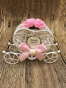 1pc Creative Wedding Favor Box Candy Box Candy Bag Souvenir Gift Box Wedding Supplies - Multicolor - View 9