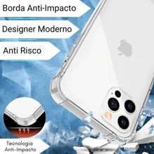 Capa Transparente Anti Impacto Para Moto C Plus / Capinha Simples Silicone (CF09) - Transparente - Visão 3