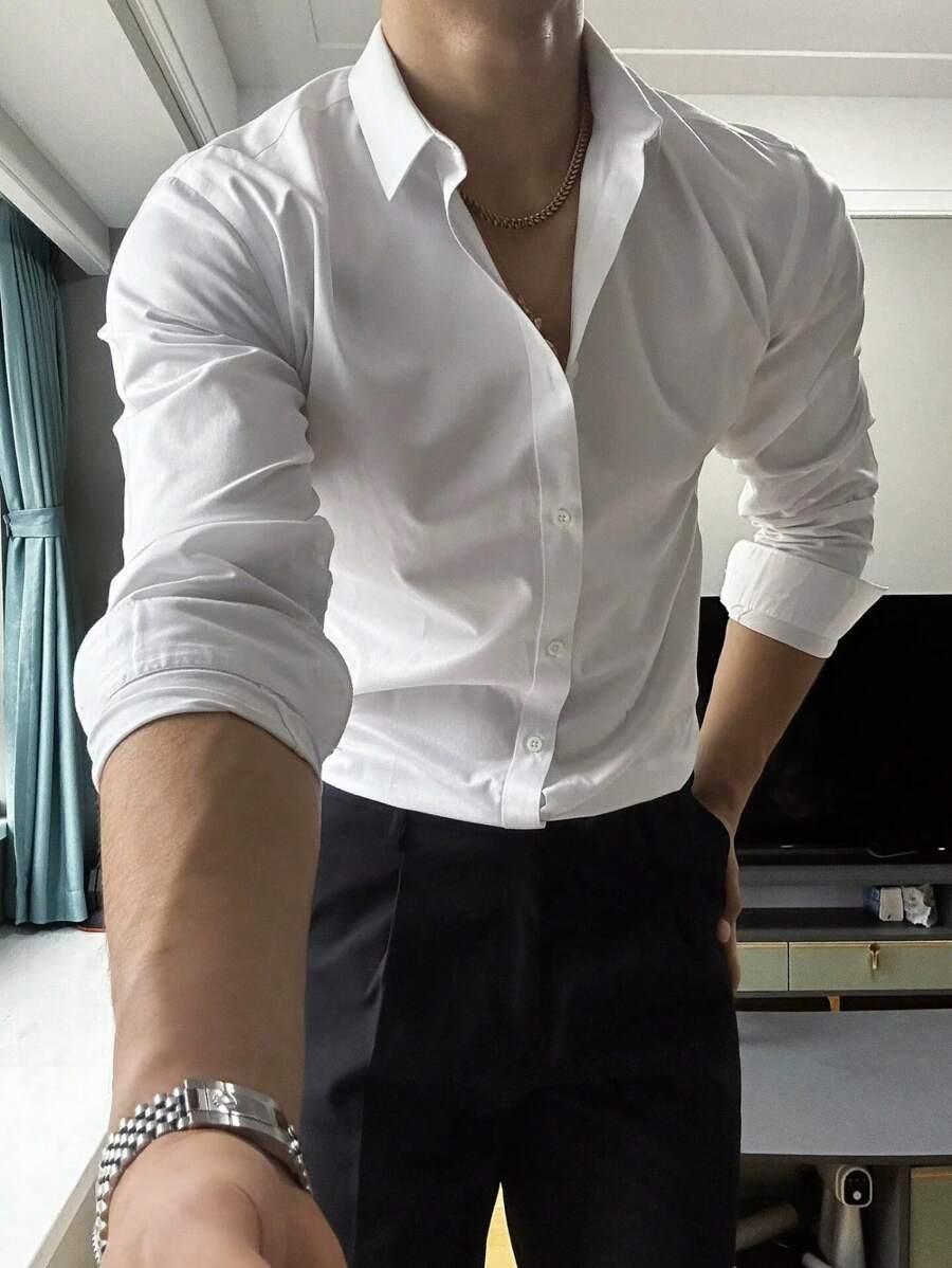 Men Shirts - trắng - Xem 1