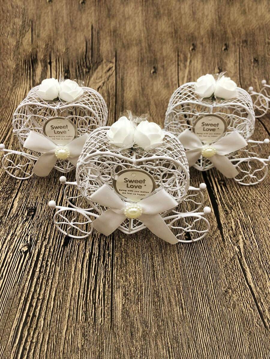1pc Creative Wedding Favor Box Candy Box Candy Bag Souvenir Gift Box Wedding Supplies - Multicolor - View 1