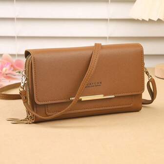 Nouveau sac à bandoulière croisé grande capacité pour femme, portefeuille long, porte-monnaie, sac multifonction pour téléphone, convient pour un usage quotidien, un cadeau de rentrée scolaire, un cadeau pour enseignants/étudiants/adolescents/anniversaire