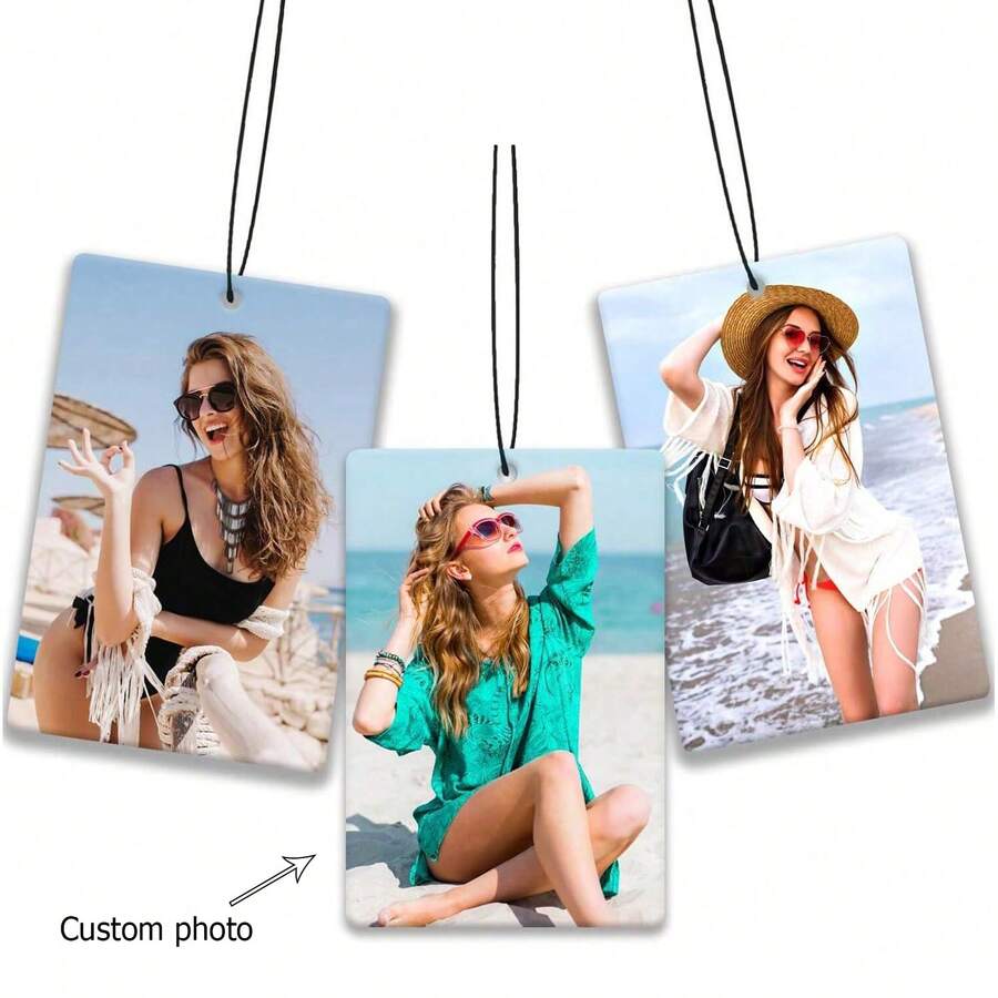 Custom Scented Photo Air Freshener For Car With Multiple Fragrances - Unique Decor Gift - Multicolor - View 1