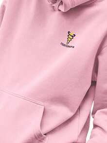 Men Hoodies - Màu Hồng baby - Xem 2