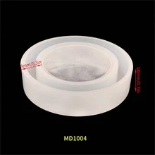1pc DIY Resin Casting Mould For Flower Bangle Bracelet, Round Shape With Straight Tube, Made Of Silicone - White - View 2