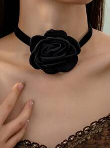 1 Máy Tính Handmade Màu Phổ Biến Bị Cháy Viền Vải Hoa Trang Trí Thời Trang Vòng Cổ Đa Năng Thích Hợp Cho Tiệc Lễ Hội Tiệc - Nhiều màu - Xem 1
