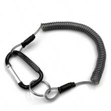 YIRUMEI Cordón para llaves con cuerda elástica y estirable, correa de llavero de moda con cable bloqueable para evitar extraviar llaves - Multicolor - Ver 4