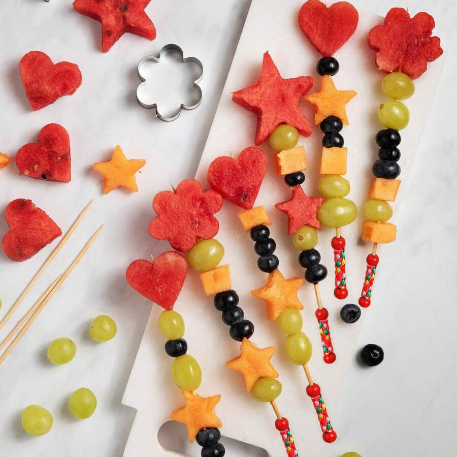 100 Pack Cocktail Picks Decorative Cocktail Sticks Wooden Toothpicks