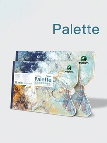 25 tờ giấy màu có thể bóc và xé được để pha màu, màu nước, acrylic, tranh sơn dầu, đồ dùng nghệ thuật có thể giặt được và bảng màu vẽ - Nhiều màu - Xem 4