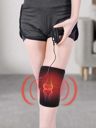 1pc Knee Heating Pad, Knee Wrap Heating Therapy Electric Warmer, Suitable For Men And Women Knee Leg Calf Arm, Includes USB Power Cord, 3 Seconds Long Press Switch To Start Heating