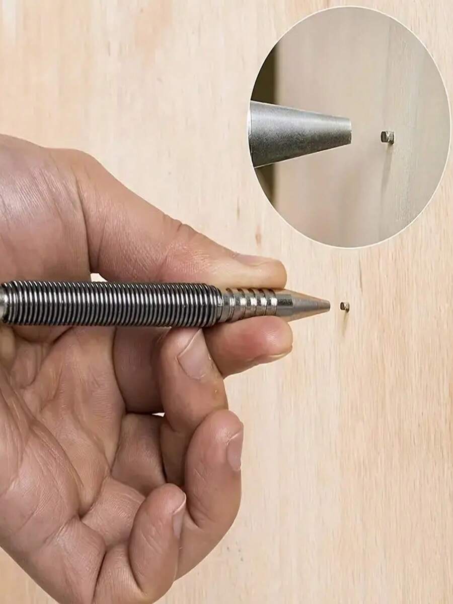 1pc Single/DoubleHead SpringLoaded Punch, Hammerless DoubleEnded