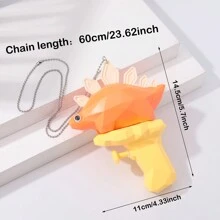 1pc Unique And Exaggerated Design Necklace, Best Friends/Couples Gift, Daily Outfit Accessory - Yellow - View 31