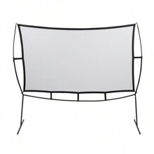 100 Inch Projector Screen With Stand Outdoor And Indoor Projector Screen For Movie Nights, Home Theatre, And Presentations Front And Rear Projection Screen - White - View 2