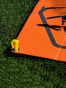 10入組黑色/10入組黃色露營帳篷尖釘，塑料地釘，沙灘釘，園藝鋸齒地釘，防風固定釘 - 彩色 - 查看 6