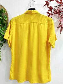 Men Shirts - 黃色 - 查看 2