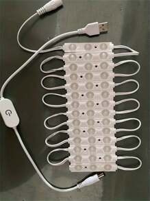 1pc 6/42LED Touch Mirror Light, LED Dressing Light, Stick-On Installation, Adjustable Brightness, USB Light, Stylish Dresser And Bathroom Mirror, Home Decorative Lights(Mirror Not Included)