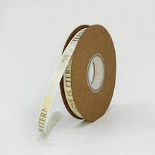 1pc 10mm X 30yd Printed Letter (LOVE IS ETERNAL) Foil Trim Ribbon, Christmas Gift Wrapping - Multicolor - View 13