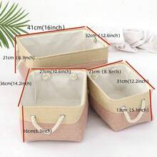 Doppelter Leineneinfacher Farbwäsche-Sammelkorb Tischplatte Kosmetik-Sammelkorb mit Griff, Dekoration für den Raum, Dekorationen, Dekorationen, Dekoration, Dekoration, Dekoration, Dekoration, Aufbewahrung, Organizer