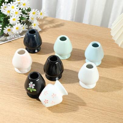 1pc Ceramic Matcha Green Tea Chasen Holder Stand Bowl Bamboo Whisk Grinder Brushes Tea Tools Holder Tea Accessories Teaware Back To School