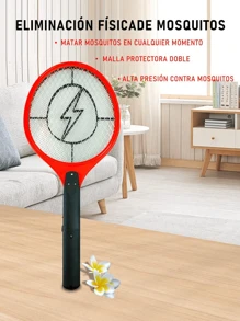 Matamoscas eléctrico plegable y recargable, matamoscas, raqueta con batería recargable,Envío aleatorio de color - Tipo de Enchufe A USA (110-127V) - Ver 7