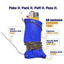 1 Vỏ bảo vệ đa năng bật lửa Bic có kim để sửa chữa bật lửa, Hộp đựng bật lửa bằng nhựa màu, Phụ kiện hút thuốc. - Nhiều màu - Xem 2