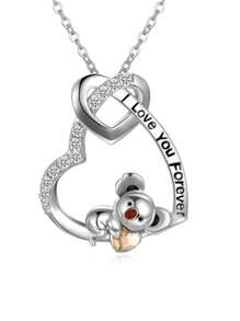 1 pieza Collar con colgante en forma de corazón de plata 925 decorado con la frase "siempre mi hermana, por siempre mi amiga", un regalo festivo y de uso diario ideal para mujeres en San Valentín