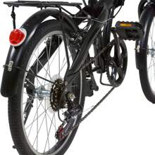 Bicicleta plegable Centurfit Vintage R20 20" 7v con frenos v-brakes color blanco con pie de apoyo - Negro - Ver 3