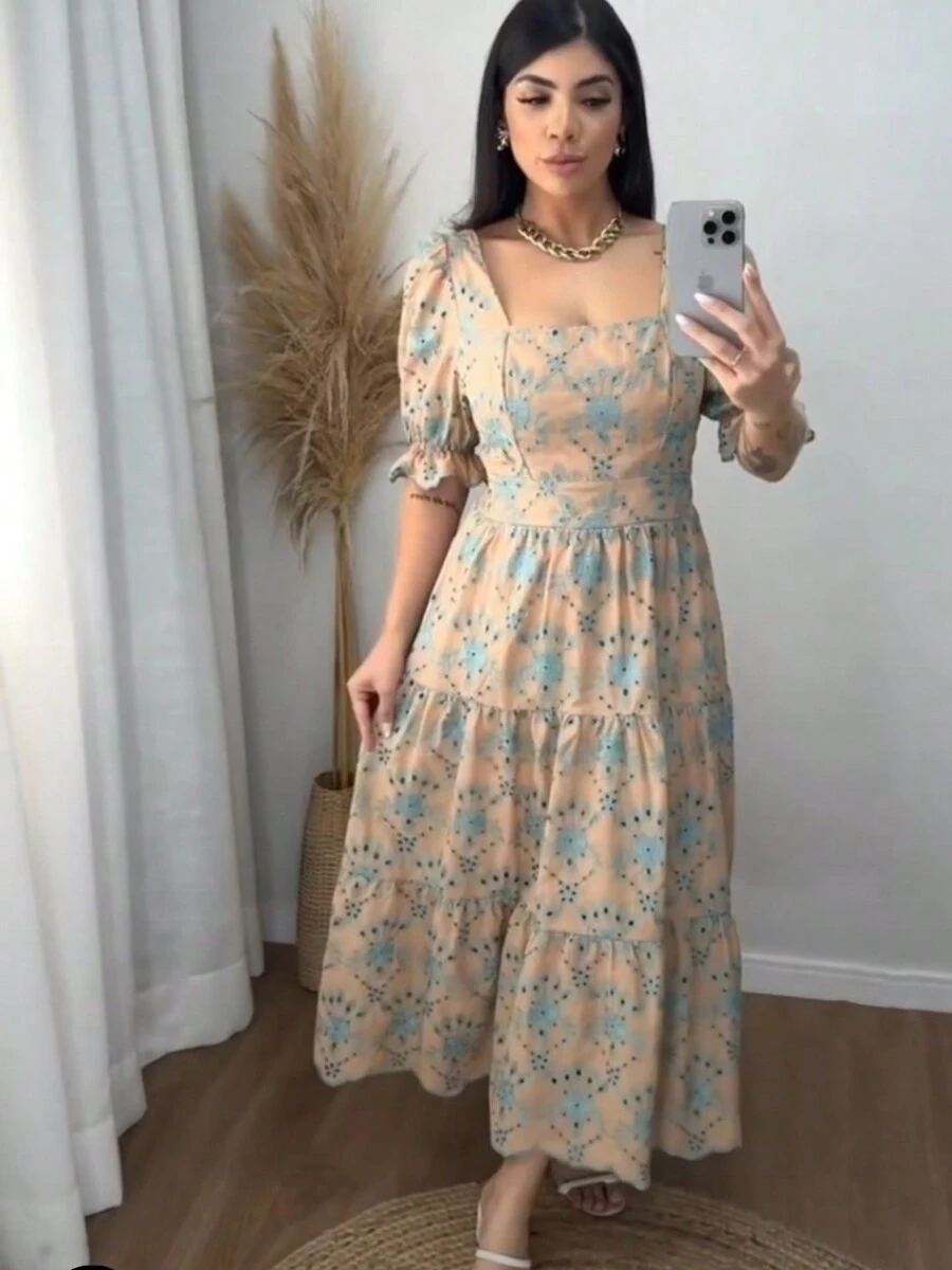 Women Dresses - 米色 - 查看 1