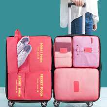 7 Set Packing Cubes For Suitcases, Luggage Organizer Bags Set For Carry On, Travel Gifts, Travel Essentials For Unisex - Multicolor - View 3