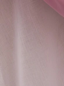 嬰兒女童無袖圓領純色泡泡花優雅洋裝，適合派對、生日慶祝和特殊場合 - 藕粉色 - 查看 8