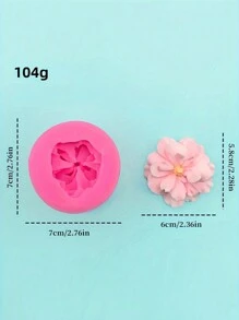 1pc Silicone Flower Mold, Butterfly Decor Mold For DIY Candle & Resin Craft