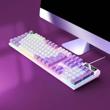 Roxo + branco(Luz mista)