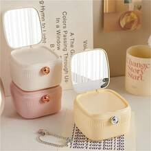 1pc Portable Multi-Layer Jewelry Box, Travel Jewelry Storage Box, Dustproof And Moisture-Proof Portable Jewelry Compartment Storage Box - Multicolor - View 12