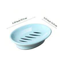 2 包肥皂盒带沥水皂架易清洁皂盒防干皂托盘适用于浴室浴室厨房