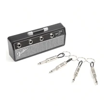 Guitar Amplifier Keychain Set, Includes 4 Guitar Jack Keychains And 1 Wall Mounting Kit. Wall Keychain, Wall Amplifier Keychain, Retro Home Decor Keychain, Quick And Easy Installation. - Multicolor - View 5