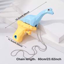 1pc Unique And Exaggerated Design Necklace, Best Friends/Couples Gift, Daily Outfit Accessory - Yellow - View 32