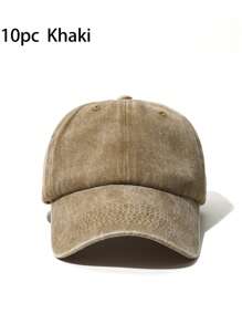 1/2/6/10 pezzi Uomo\ e donne\ Cappellino da baseball Y2K vintage di colore solido per sport all\"aria aperta, protezione solare casuale e informale con visiera lavata e usurata, adatto per attività all\"aperto e uso quotidiano
