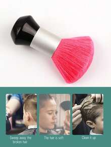 美发产品 1 件清洁刷，专业软毛梳子，用于剪发和清洁，适合家庭和理发店，方便携带旅行， - 彩色 - 查看 1