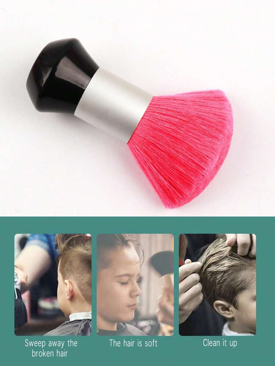 美发产品 1 件清洁刷，专业软毛梳子，用于剪发和清洁，适合家庭和理发店，方便携带旅行， - 彩色 - 查看 1