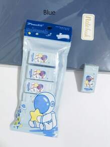 1 包干净无污迹的铅笔橡皮擦，适合小学生 - 彩色 - 查看 3