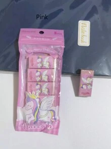 1 包干净无污迹的铅笔橡皮擦，适合小学生 - 彩色 - 查看 2