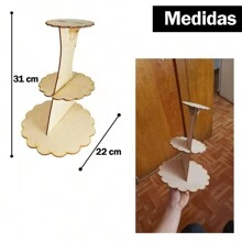 Mesa De Dulces Candy Bar 12 Accesorios 30 Personas - Beis - Ver 7