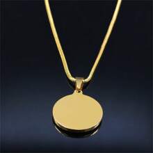 SAINT MICHAEL PROTECT US Archangel Stainless Steel Necklaces Chain Men/Women Gold Color Choker Necklace - Necklace - View 11