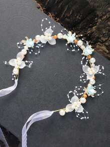 1 件花童头饰，韩式森系公主花冠头饰，婚礼 - A - 查看 4