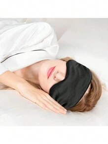 1入組男女兩用雙面仿真絲眼罩，防光睡眠眼罩，冷熱敷眼罩，冰敷睡眠眼罩 - 彩色 - 查看 5