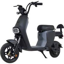 Bicicleta Electrica Scooter Alcanza 55km/h 3 Velocidades 12v Integra Luces LED - Gris - Ver 2