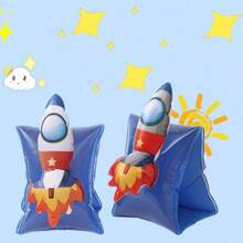 1 Pc PVC Cute Cartoon Inflatable Arm Band Flotation Sleeves Tubes Blow Up Water Rings For Little Girls Boys Summer Outdoor Swimming Pool Beach Party…