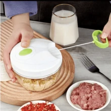 1pc Manual Garlic Masher - Perfect For Mincing, Pressing, And Pulled Garlic And Ginger - Easy To Use And Durable - Multicolor - View 2